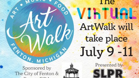 Fenton Virtual Art Walk 2021 art walk poster