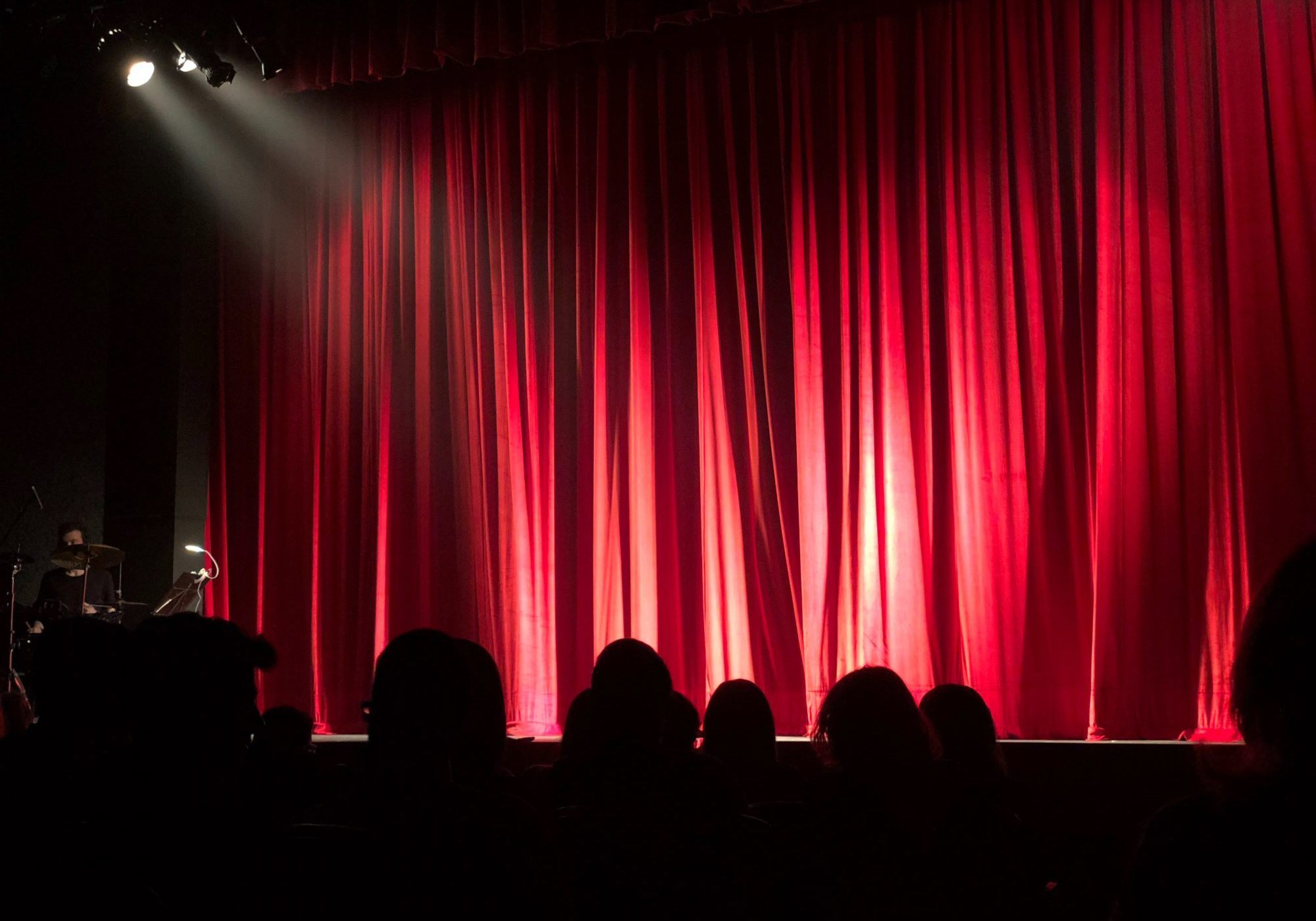 waiting for the curtain to open